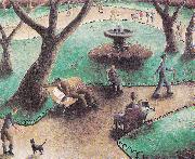 unknow artist The Park, painting, oil painting on canvas